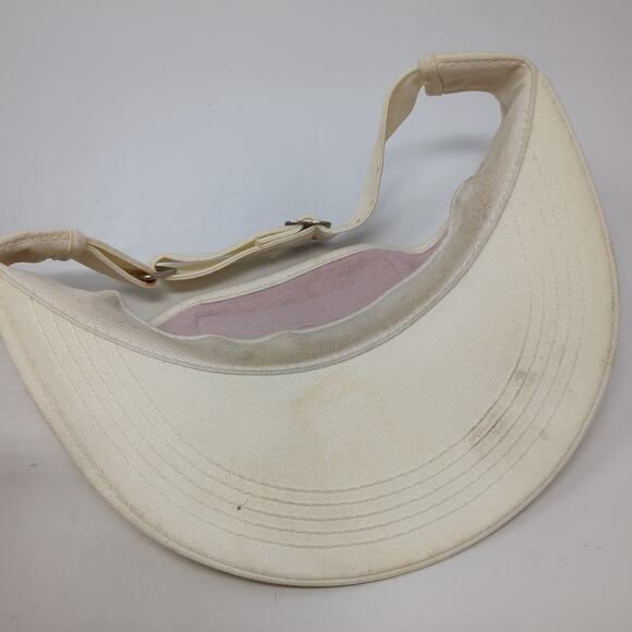 Farmland Sun Visor Cap Beige One Size Adjustable Embroidered K-Brand - Picture 7 of 9